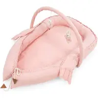 Evila Originals , Babynest - Pink, Kinderbetten, Rosa, Baumwolle, 110 x 70 x 12 cm