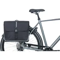 Basil Doppelpacktasche Forte MIK schwarz, 41x15x34cm, 35ltr