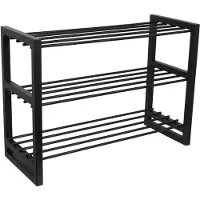 Loft42 Hall Doppel-Schuhregal – Metall – Schwarz