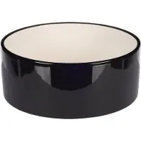 Flamingo Napf Keramik schwarz 20cm / 1.7l