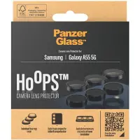 PanzerGlass Hoops Optic Rings Kameraschutz für das Samsung Galaxy A55 - Schwarz