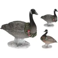 Nampook Ente 22 cm mit Kranz 2 Stück Weihnachtsdekoration