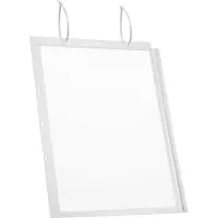 Durable Plakattasche , A3 Hoch- & Querformat, 2-seitig, für bis zu 2 Blatt, Kabelbinder, wasserdicht, B 350 x T 0,6 x H 460 mm, transparent, 5 Stück