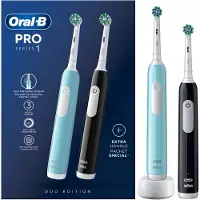 Oral-B Elektrische Zahnbürste SET ORAL B PRO1 BK+BL