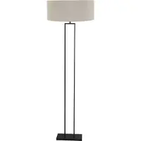 Steinhauer Stehlampe Stang, schwarz, für Wohn- / Esszimmer, Metall, Modern, Stehlampe