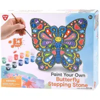Playgo Play Zement Schmetterling Malset - DIY Gartendeko Bastelset