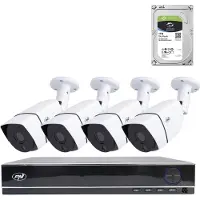 Pni Paket AHD House PTZ1300 Full HD-Videoüberwachungspaket – NVR und 4 Aussenkameras 2 MP Full HD 108