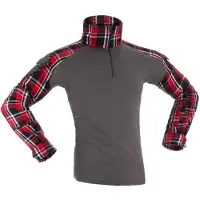 Invadergear Flannel Combat Langarm-t-shirt