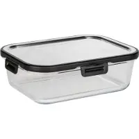 Wenko Glas Frischhaltedose Steel