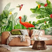 Artgeist Fototapete – Exotische Vögel – dritte Variante
