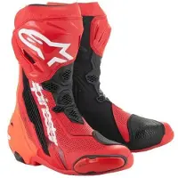 Alpinestars Supertech R Belüftete Stiefel HellRot Fluo Größe 44