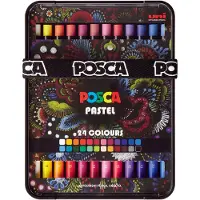 Posca Wachsmalstifte - 24 st. - Bunt - - One Size - Buntstiftsets