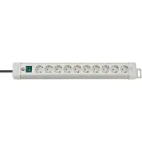Brennenstuhl Premium-Line Steckdosenleiste 10-fach lichtgrau 3m H05VV-F 3G1,5, 1955500100