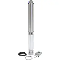 DAB S4 4/9 M KIT Brunnenpumpe - 5.400 L/Std. - 1200W - Förderhöhe 62 m - Rostfreier Stahl - Tiefbrunnenpumpe - Tiefwasserpumpe