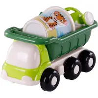 Cavallino Toys Strand-Kippwagen mit Eimerset, grün, 5-teilig