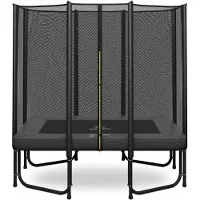 Magic Jump Rechteckige Trampolin 153 x 214 cm Grau mit Sicherheitsnetz