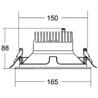 Brumberg Apollo Midi, facettiert, rund, 4.000 K, weiß