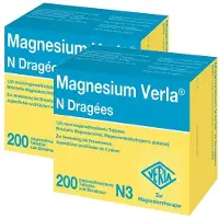 Magnesium Verla N Dragees Doppelpack 2x200 St Tabletten magensaftresistent