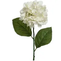 Décoris Kunstblumen Hortensie 66cm Künstliche Seidenblumen Dekoblumen Blumendeko Weiß