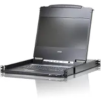 Aten CL6700MW, KVM-Konsole, 17,3" Full HD LCD, DVI, Rackmontage, UK-Layout