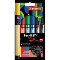 Stabilo Filzstifte - Pen 68 Max Arty - 6 st. - Mehrfarbig - - One Size - Filzstifte