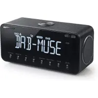 Muse DAB+/FM Clock Radio with Bluetooth M-196 DBT Alarm function, NFC, AUX in, Black
