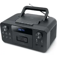 Muse | Tragbarer CD-Radio-Kassettenspieler mit Bluetooth | M-182 DB | AUX-Eingang | Schwarz