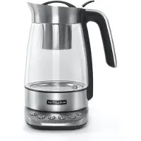Muse MS-320 T, 1,2 l, 2200 W, Transparent, Glas, Edelstahl, Regelbare Temperatur, Drahtlos