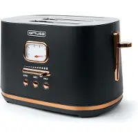 Muse MS-130 BC, 2 Scheibe(n), Schwarz, Messing, Edelstahl, Tasten, Niveau, 1000 W, 220 - 240 V