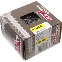 Dynaplus Senkkopfschraube TX-Drive Ø 4 mm Länge 20 mm Stahl verzinkt Vollgewinde
