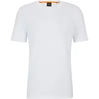 BOSS für Herren. 50508584 Tales T-shirt weiß (L), Lässig, Baumwolle, Kurzarm