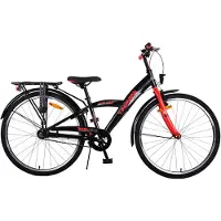 Volare Thombike Kinderfahrrad - Jungen - 26 Zoll - Schwarz Rot - 3 Gänge