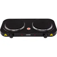 Mesko Home MS 6509, Schwarz, Arbeitsplatte, Versiegelte Platte, 2 Zone(n), 2 Zone(n), Köcheln