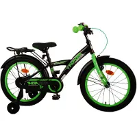 Volare Thombike Kinderfahrrad - Jungen - 18 Zoll - Schwarz Grün