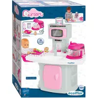 Ecoiffier Spielküche Babypuppe mit Zubehör - Kinderküche Spielset