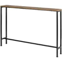 SoBuy FSB19-XL-N Vintage Konsolentisch 120x20x80cm - Natur/Schwarz
