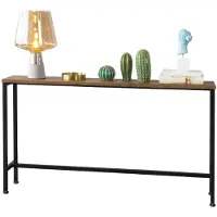 SoBuy FSB19-N Konsolentisch - MDF - 120x20x65 cm - Industrie