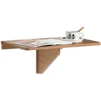SoBuy FWT03-PF Klappbarer Esstisch - Max. 20 kg - 60 x 40 x 2 cm - Braun