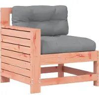 vidaXL Gartensofa mit Armlehne und Kissen Massivholz Douglasie