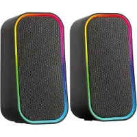 Speedlink TOKEN RGB, 2.0 Kanäle, Verkabelt & Kabellos, 6 W, 180 - 20000 Hz, 4 Ohm, Schwarz