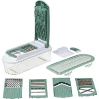 JJA 5 Five Simply Smart Multi-Zerkleinerer 10-tlg. Obst- und Gemüseschneider, Kunststoff, Edelstahl, 128790