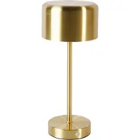 TRIO - Tischlampe JEFF - Gold - 12.6x12.6x30 cm