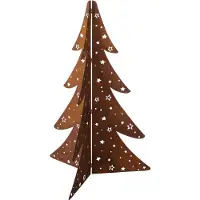 Boltze Edelrost 3D Tannenbaum Starry, klappbar Edelrost Tanne Starry, klappbar - Höhe: 114 cm
