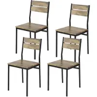 SoBuy FST72-Nx4 Esszimmerstuhl - 4er-Set - Industrie - Max. 150 kg