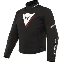 Dainese Veloce D-Dry Schwarz Weiß Lava Rot Jacke Größe 46