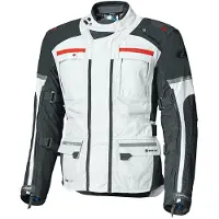 Held Carese Evo GTX Motorrad Textiljacke, hellgrau/rot, 4XL