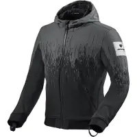 REV'IT! Revit Quantum 2 WB Motorrad Textiljacke, schwarz/weiß, XL