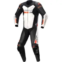 Alpinestars GP Force Chaser Lederkombi 1-Teiliger Black White Red Fluo, Größe: 56