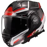 LS2 Helmets FF901 Advant X Spectrum Schwarz Weiß Rot Klapphelm Größe XL