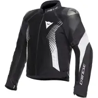 Dainese Super Rider 2 Absoluteshell Motorrad Textiljacke, schwarz/weiß, 56